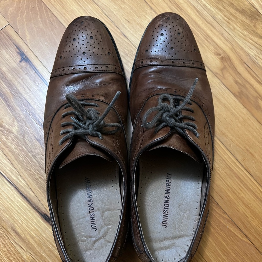 Johnston and Murphy Wingtip Shoes